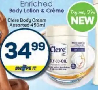 Pick n Pay Clere Body Cream Assorted offer