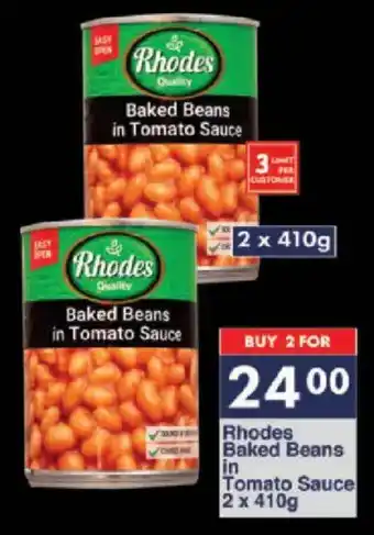 President Hyper Rhodes Baked Beans in Tomato Sauce offer