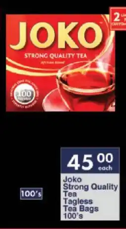 President Hyper Joko Strong Quality Tea Tagless Tea Bags offer