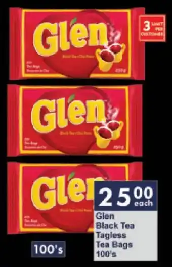 President Hyper Glen Black Tea Tagless Tea Bags offer