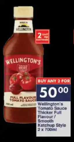 President Hyper Wellington's Tomato Sauce Thicker Full Flavour/ Smooth Ketchup Style offer
