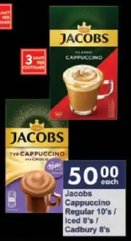 President Hyper Jacobs Cappuccino Regular/ Iced/ Cadbury offer