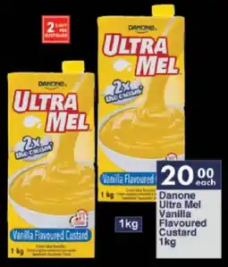 President Hyper Danone Ultra Mel Vanilla Flavoured Custard offer