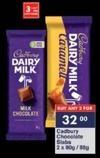 President Hyper Cadbury Chocolate Slabs offer