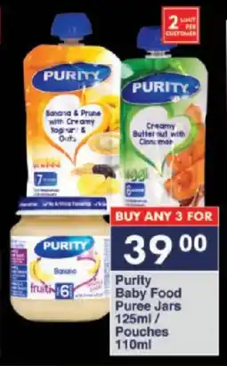President Hyper Purity Baby Food Puree Jars/ Pouches offer