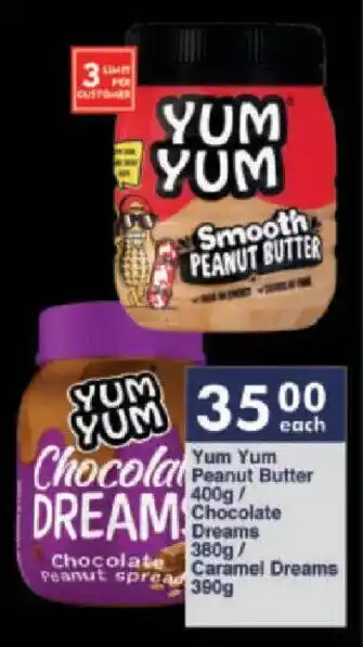 President Hyper Yum Yum Peanut Butter/ Chocolate Dreams/ Caramel Dreams offer