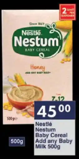 President Hyper Nestlé Nestum Baby Cereal Add any Baby Milk offer