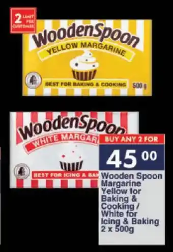President Hyper Wooden Spoon Margarine Yellow for Baking & Cooking/ White for Icing & Baking offer