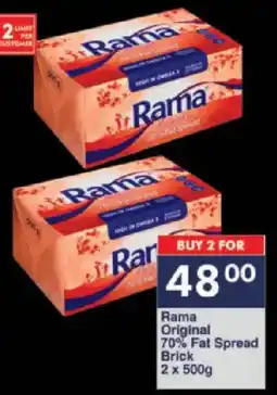 President Hyper Rama Original 70% Fat Spread Brick offer