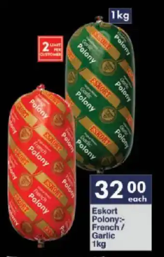 President Hyper Eskort Polony French/ Garlic offer
