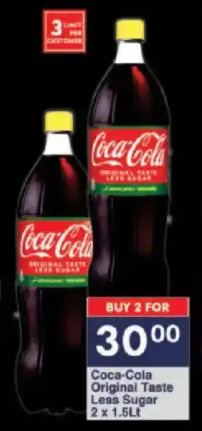 President Hyper Coca-Cola Original Taste Less Sugar offer