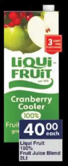 President Hyper Liqui Fruit 100% Fruit Juice Blend offer