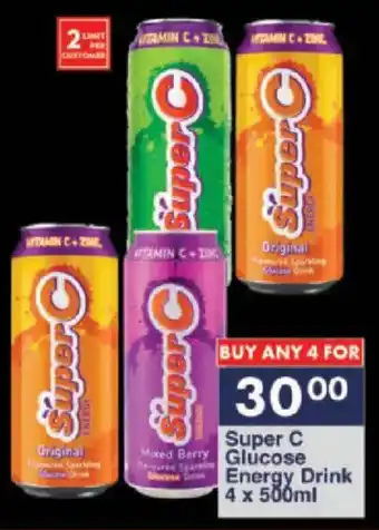 President Hyper Super C Glucose Energy Drink offer