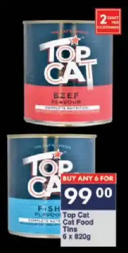 President Hyper Top Cat Cat Food Tins offer