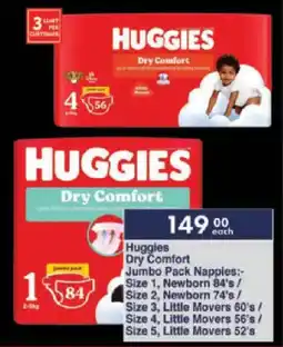 President Hyper Huggies Dry Comfort Jumbo Pack Nappies offer