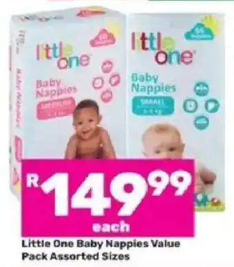 Game Little One Baby Nappies Value Pack Assorted Sizes offer