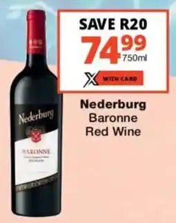 Checkers Liquor Shop Nederburg Baronne Red Wine offer
