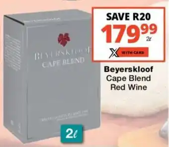 Checkers Liquor Shop Beyerskloof Cape Blend Red Wine offer