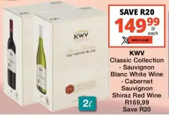 Checkers Liquor Shop KWV Classic Collection offer