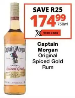 Checkers Liquor Shop Captain Morgan Original Spiced Gold Rum offer