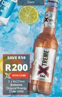 Checkers Liquor Shop Extreme Original Energy Cider NRB offer