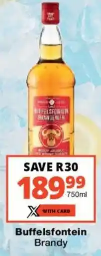 Checkers Liquor Shop Buffelsfontein Brandy offer