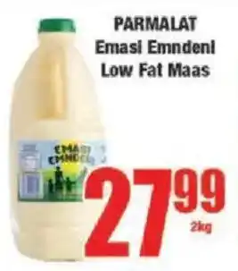 Boxer PARMALAT Emasi Emndeni Low Fat Maas offer