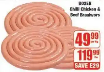 Boxer BOXER Chilli Chicken & Beef Braaiwors offer