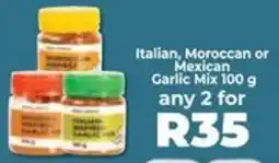 Food Lover's Market Italian, Moroccan or Mexican Garlic Mix offer