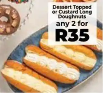 Food Lover's Market Dessert Topped or Custard Long Doughnuts offer