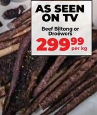 Food Lover's Market Beef Biltong or Droewors offer
