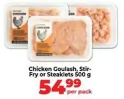 Food Lover's Market Chicken Goulash, Stir-Fry or Steaklets offer