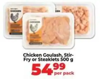 Food Lover's Market Chicken Goulash, Stir-Fry or Steaklets offer