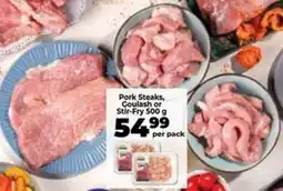 Food Lover's Market Pork Steaks, Goulash or Stir-Fry offer