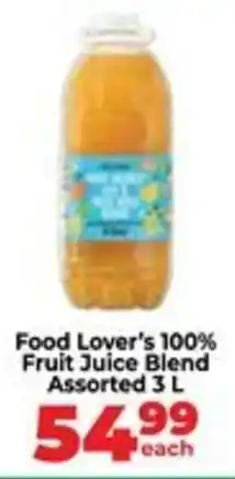Food Lover's Market Food Lover's 100% Fruit Juice Blend Assorted offer