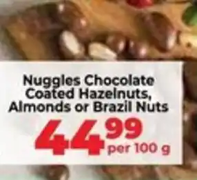 Food Lover's Market Nuggles Chocolate Coated Hazelnuts, Almonds or Brazil Nuts offer