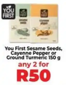 Food Lover's Market You First Sesame Seeds, Cayenne Pepper or Ground Turmeric offer