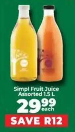 Food Lover's Market Simpl Fruit Juice Assorted offer