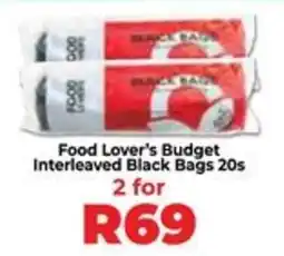 Food Lover's Market Food Lover's Budget Interleaved Black Bags offer