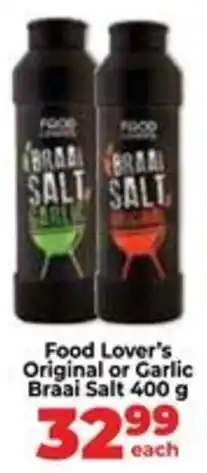 Food Lover's Market Food Lover's Original or Garlic Braai Salt offer