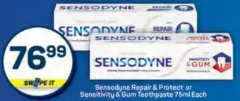 Pick n Pay Sensodyne Repair & Protect or Sensitivity & Gum Toothpaste offer