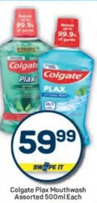 Pick n Pay Colgate Plax Mouthwash Assorted offer