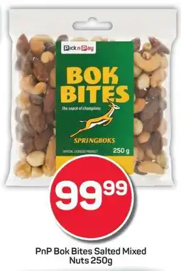 Pick n Pay PnP Bok Bites Salted Mixed Nuts 250g offer