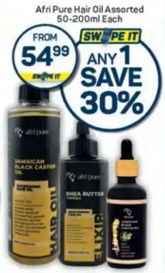 Pick n Pay Afri Pure Hair Oil Assorted offer