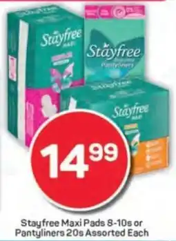 Pick n Pay Stay free Maxi Pads or Pantyliners Assorted offer