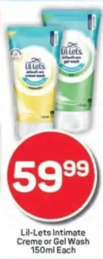 Pick n Pay Lil-Lets Intimate Creme or Gel Wash offer
