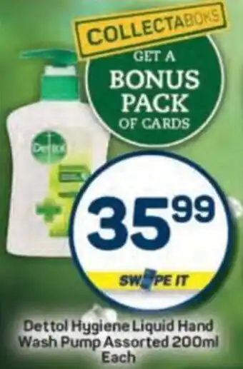Pick n Pay Dettol Hygiene Liquid Hand Wash Pump Assorted offer