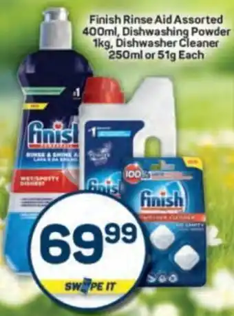 Pick n Pay Finish Rinse Aid Assorted, Dishwashing Powder, Dishwasher Cleaner offer