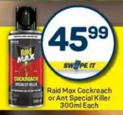 Pick n Pay Raid Max Cockroach or Ant Special Killer offer