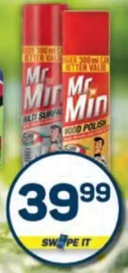 Pick n Pay Mr Min Multi Surface Cleaner and Wood Polish Assorted offer